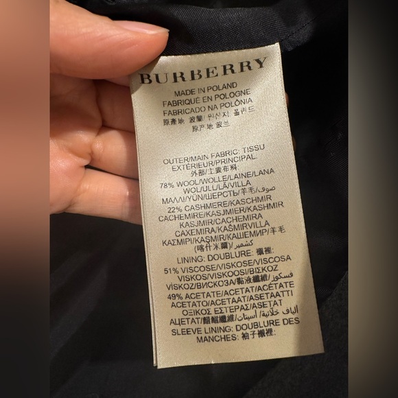 Burberry Wool/Cashmere Coat - Picture 7 of 7